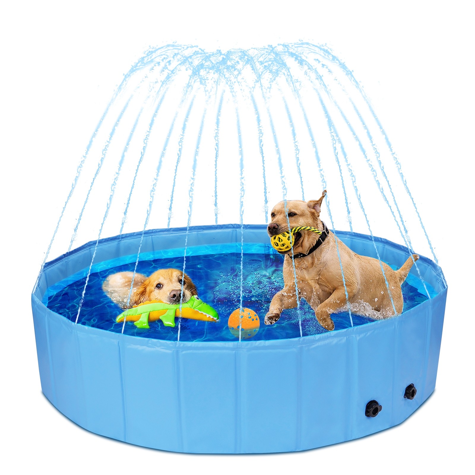 Nobleza skladací bazén pre psov 120 × 30 cm modrý | protišmykový